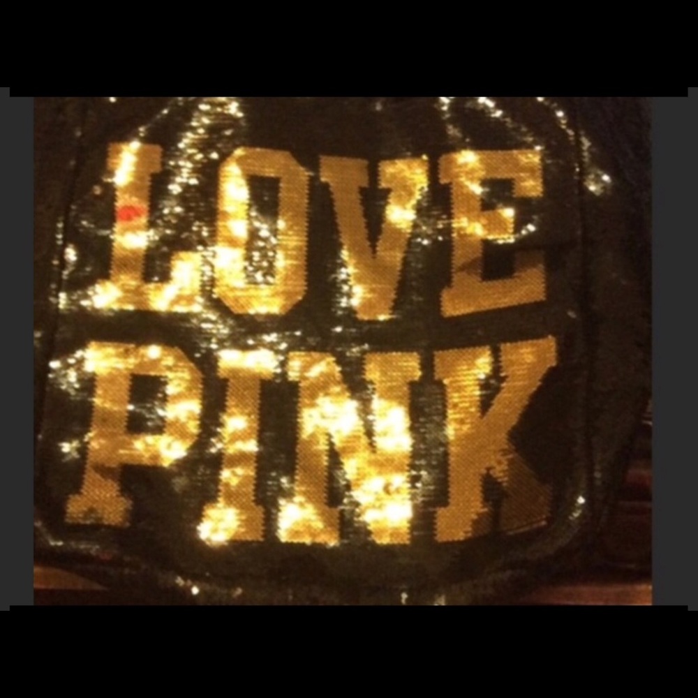 COPY - Gently loved gold on black sequin tote